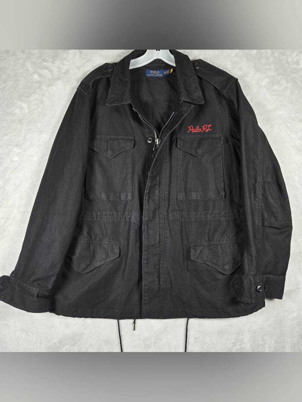 Polo Ralph Lauren Jacket Womens Sz XL Black Field Aztec Graphic Embroidered PRL - Picture 5 of 13